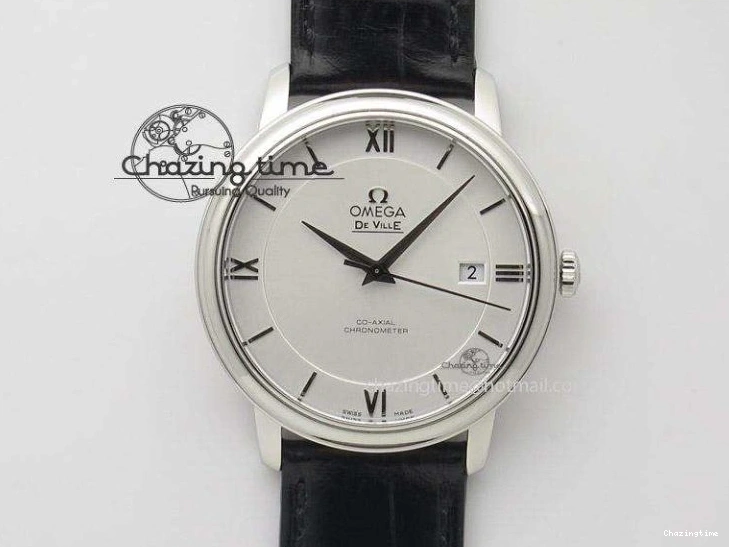 0125 De Ville Prestige Real PR RG ZF 1:1 Best Edition White Dial on Brown Leather Strap MIYOTA HighPerformance 7939